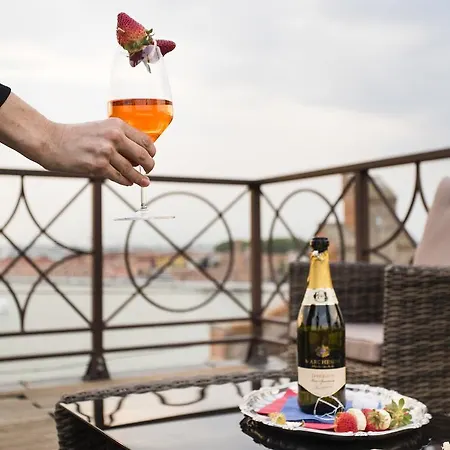 The Penthouse And Rooftop-terrace At Molino Stucky Venedig